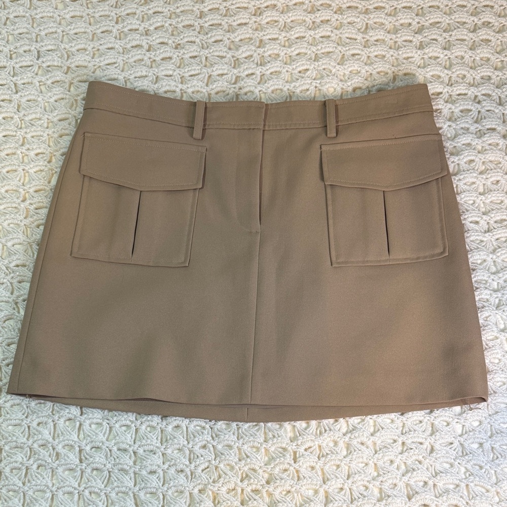 Theory Chic Tan Mini Skirt